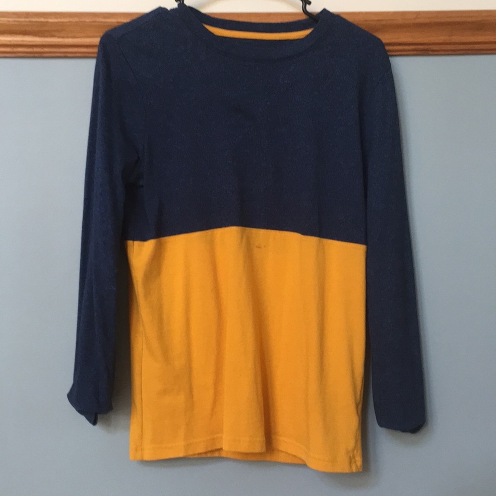 Cat and Jack yellow and blue shirt